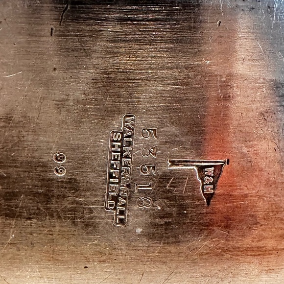 COPY - Solid sterling Silver English Tea Set with Black Handles - Picture 4 of 16